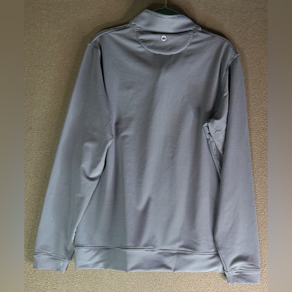Peter Millar Perth Sugar Stripe Performance Quarter-Zip Golf Sport Men Size L - Picture 6 of 8